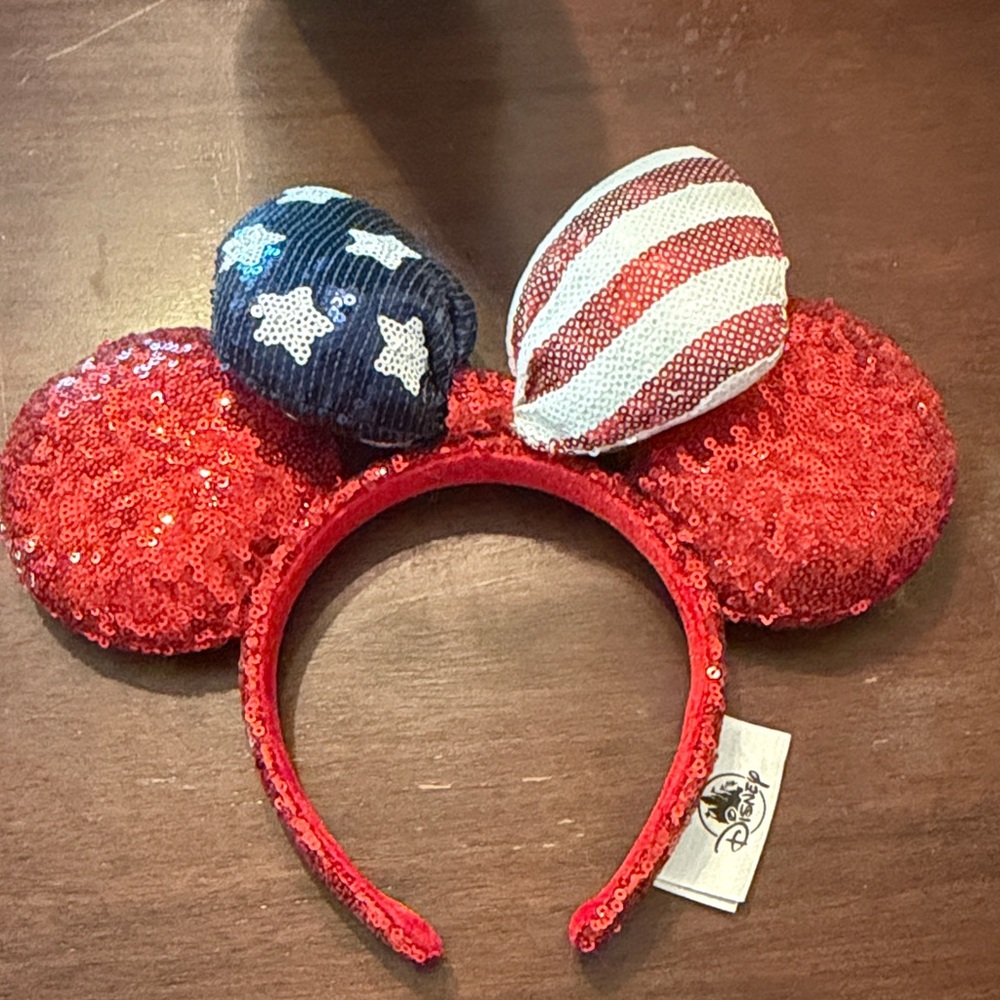 Disney Red and Blue Sequin Mouse Ears